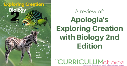 Apologia Exploring Creation with Biology is a full year, Christian high school biology course for homeschoolers. A review from The Curriculum Choice