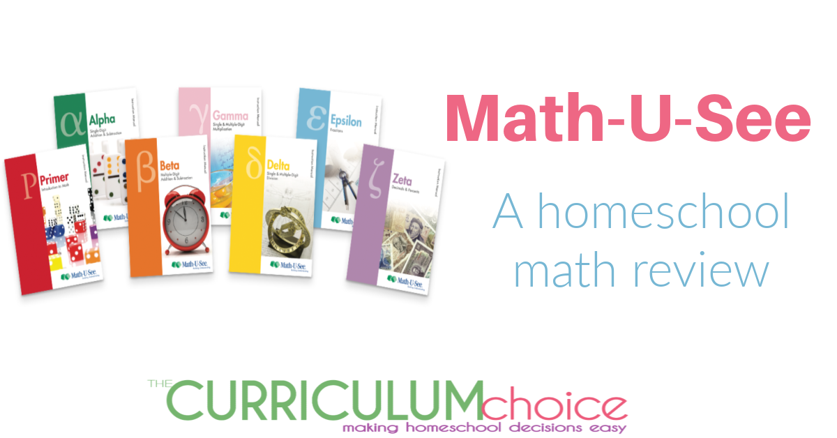 Math-U-See Homeschool Math Review