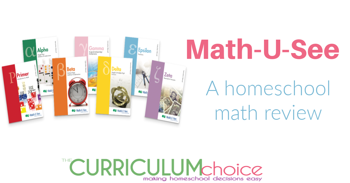 Math-U-See is a mastery based math program. Everything from addition to Algebra! It teaches math concepts to mastery as opposed to spirally.