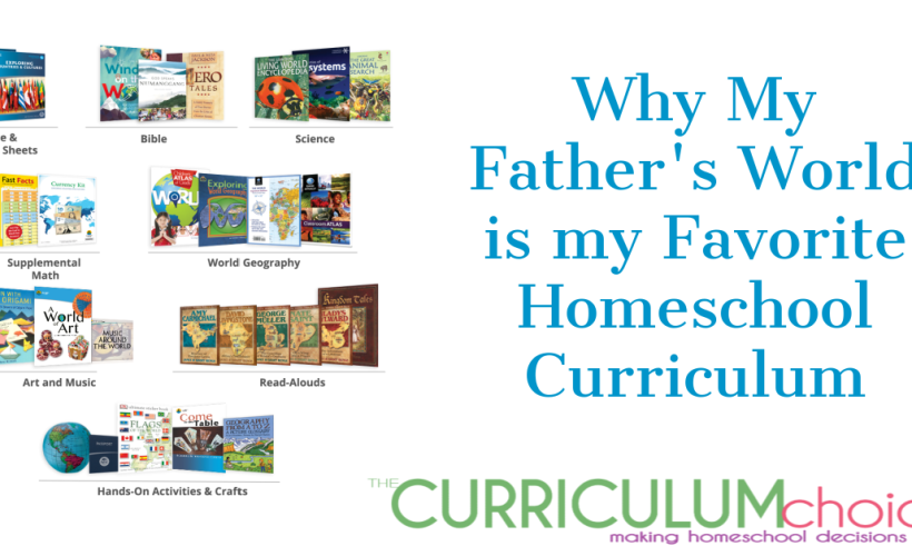 Why is My Father's World is my favorite curriculum? It is a boxed curriculum with an easy to use Teacher's Manual and open and go format.