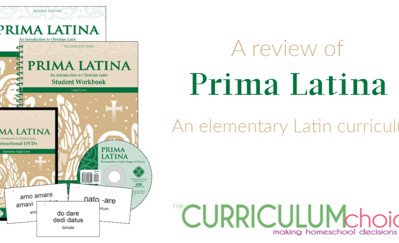 Prima Latina from Memoria Press is an elementary Latin curriculum for grades 1-4 that combines text, audio, and video learning.