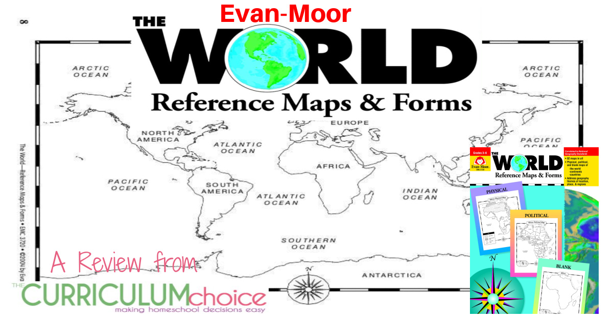Evan-Moor The World Reference Maps and Forms