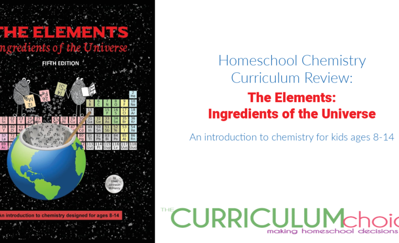 The Elements is an introduction to chemistry for ages 8-14. It's a full curriculum and includes both an 80-page student text and a 100-page teacher's section.