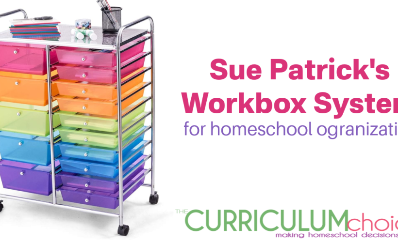 Sue Patrick's Workbox System is an organization aide for homeschoolers that teaches you how to optimize the benefits of homeschooling and better organize your homeschool day.