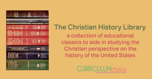 The Christian History Library is an 11 volume collection of educational classics to aide in studying the Christian perspective on the history of the United States.