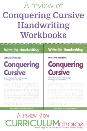 Conquering Cursive Handwriting Workbooks for Your Homeschool - The ...