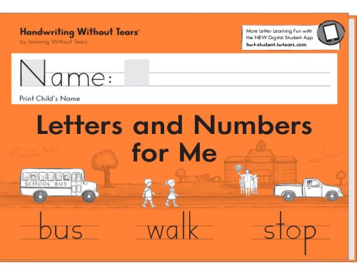 Handwriting Without Tears - Letters and Numbers for Me