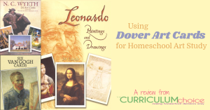 Dover Art Cards are an easy way to add art to your homeschool study. There are many ways to use them along with art books and projects. A review from The Curriculum Choice