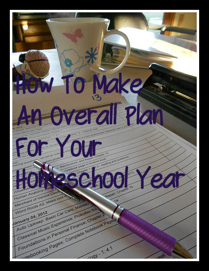 How to make an overall plan for the year. The nuts and bolts of putting lots of great ideas together without getting overwhelmed by the whole process.