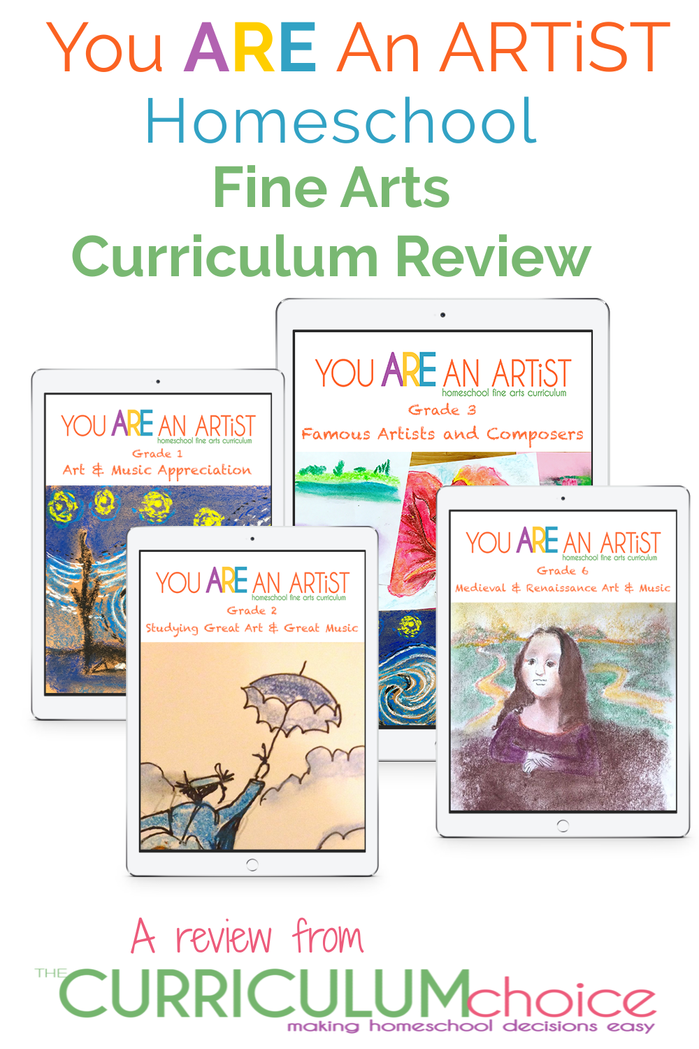 Homeschool Fine Arts Curriculum for Grades 1-12 - You ARE an ARTiST!