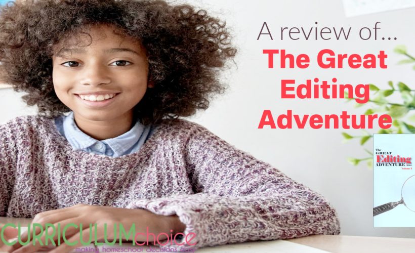 The Great Editing Adventure is a homeschool language arts curriculum that teaches grammar through finding errors in exciting stories.