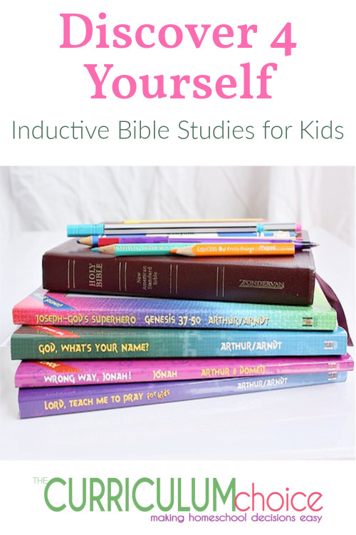 Discover 4 yourself is a series of inductive bible studies for kids 8-12. They are a solid introduction to forming a lifelong Bible study habit.