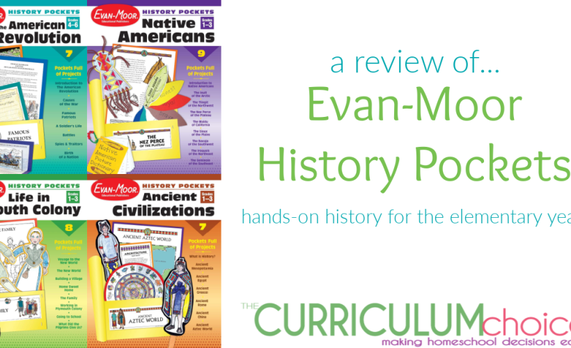Evan-Moor History Pockets offers a variety of history topics with a hands-on approach for the elementary years.