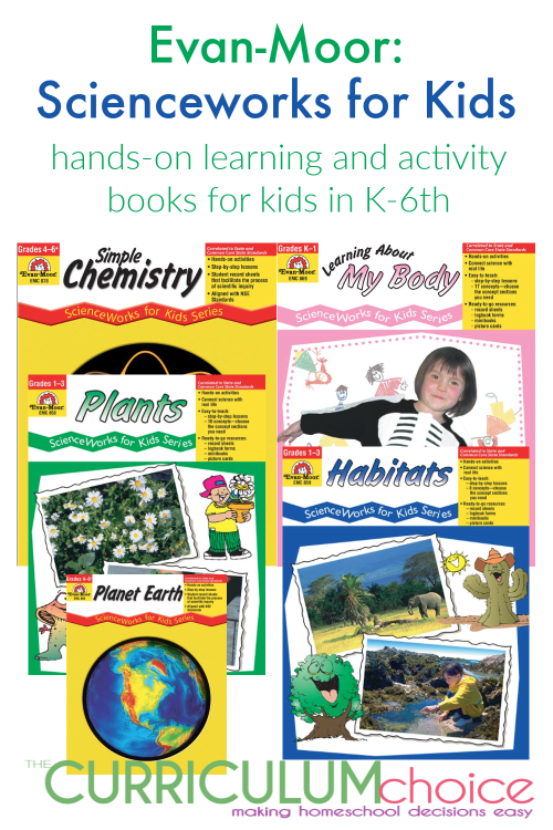 Evan-Moor ScienceWorks for Kids is a hands-on learning science activity book series for kids in grades K-6