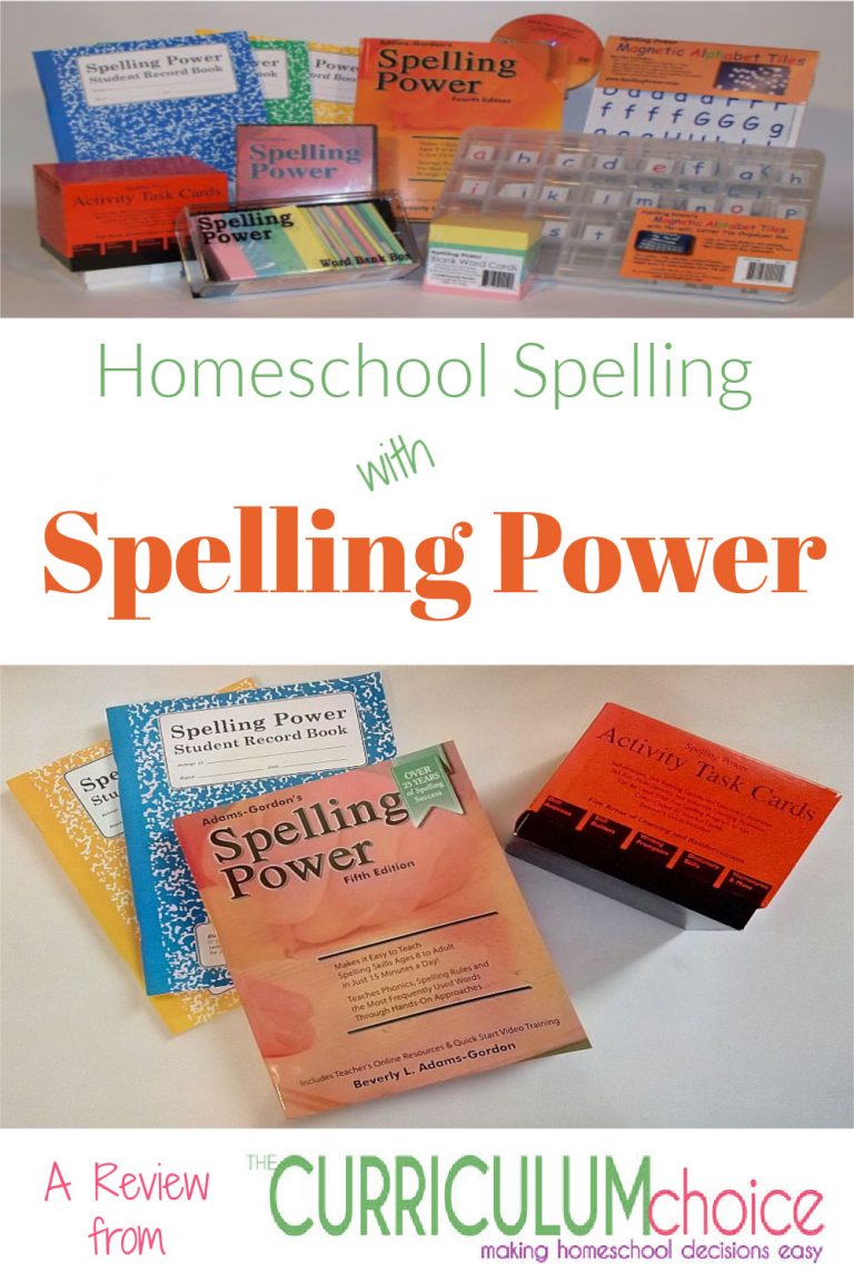 Homeschool Spelling with Spelling Power The Curriculum Choice