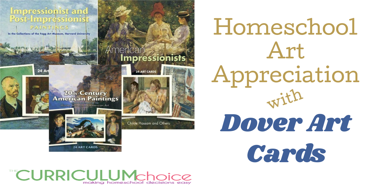 Homeschool Art Appreciation with Dover Art Card Sets