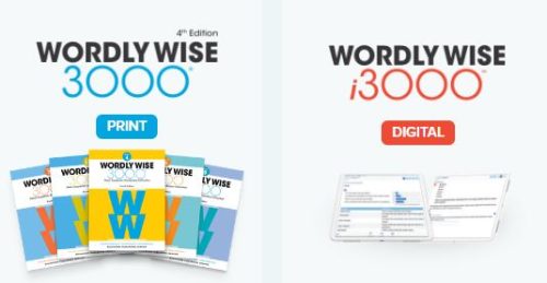 Wordly Wise 3000 is a vocabulary program that comes in both print and digital fomats
