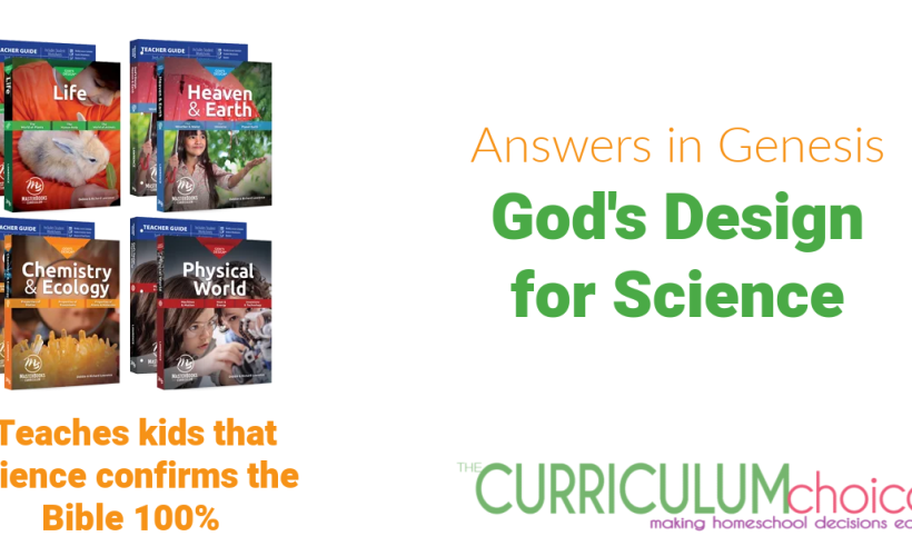 Answers in Genesis: God's Design for Science presents the study of science with God’s Word as the starting point. Each science discipline is uniquely focused to teach kids that science confirms the Bible 100% and that we can trust God’s Word from the very first verse.