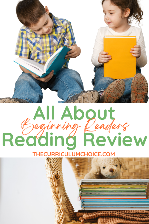 If you are looking for beautiful books for a beginning reader be sure to check out the beginning readers from All About Reading!