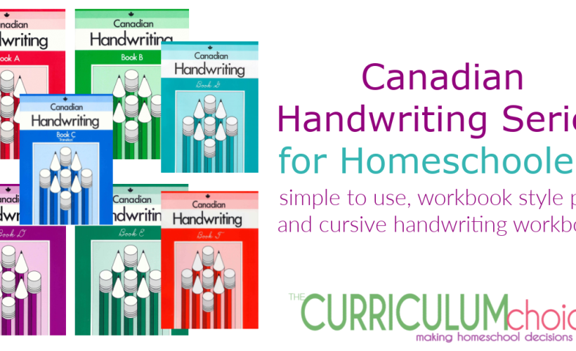 The Canadian Handwriting Series is a 7 book series for kids in grades 1-7 to learn handwriting in both print and cursive. A simple workbook style makes these easy to use!