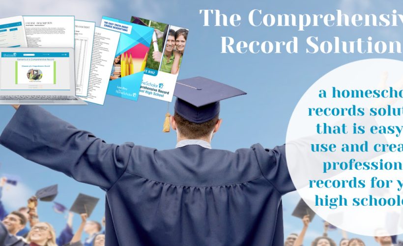 The Comprehensive Record Solution helps you create professional records for your homeschool high school students.