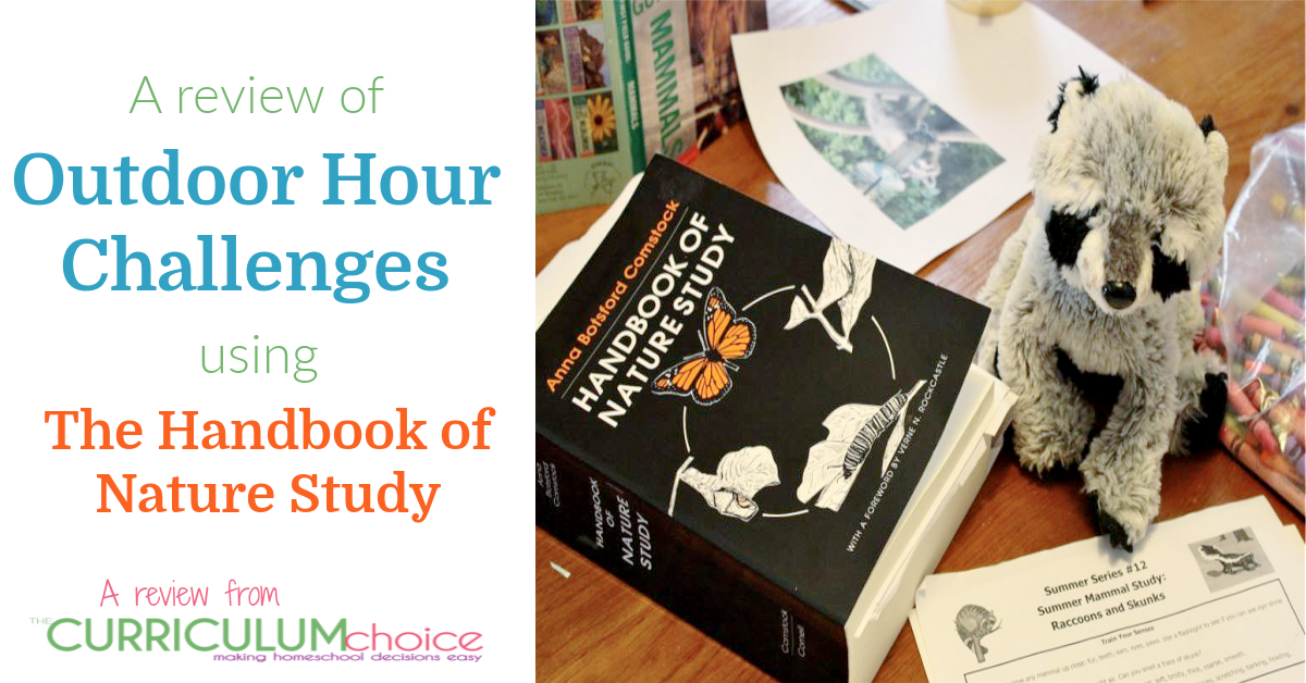 Homeschool Outdoor Hour Challenges using The Handbook of Nature Study