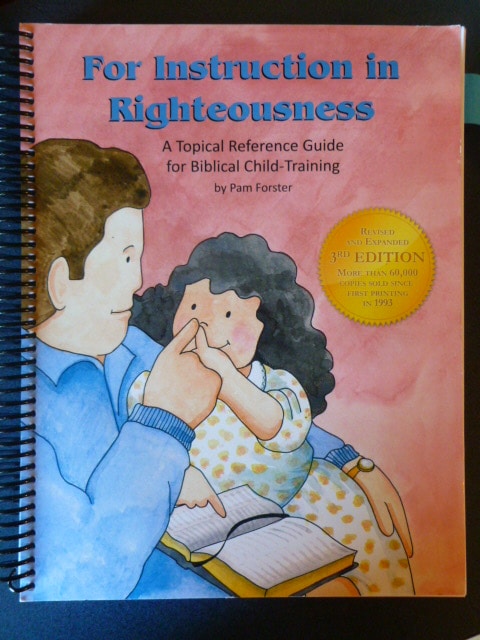 For Instruction in Righteousness, Pam Forster