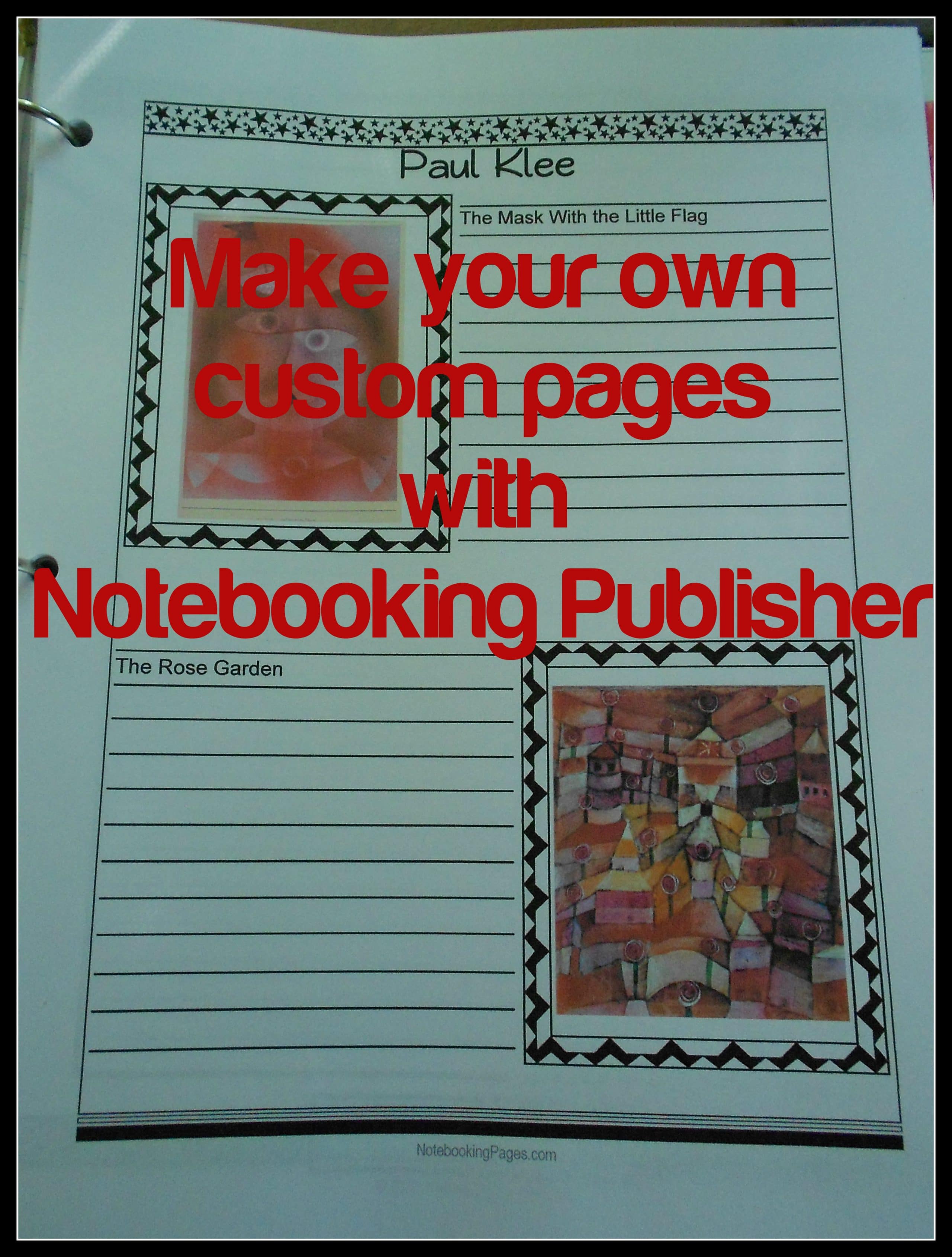 The Notebooking Publisher from NotebookingPages.com