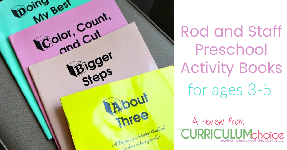 Rod and Staff Preschool Activity Books Review