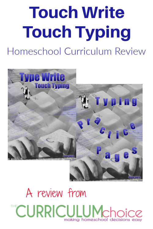 Type Write Touch Typing and Typing Practice Pages is a beginning typing program, for kids in upper elementary or middle school.