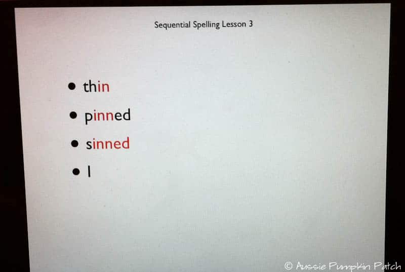 Sequential Spelling Review