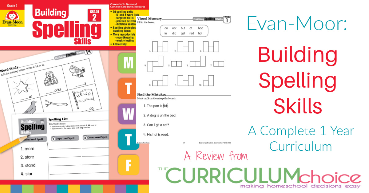 Evan-Moor Building Spelling Skills Review