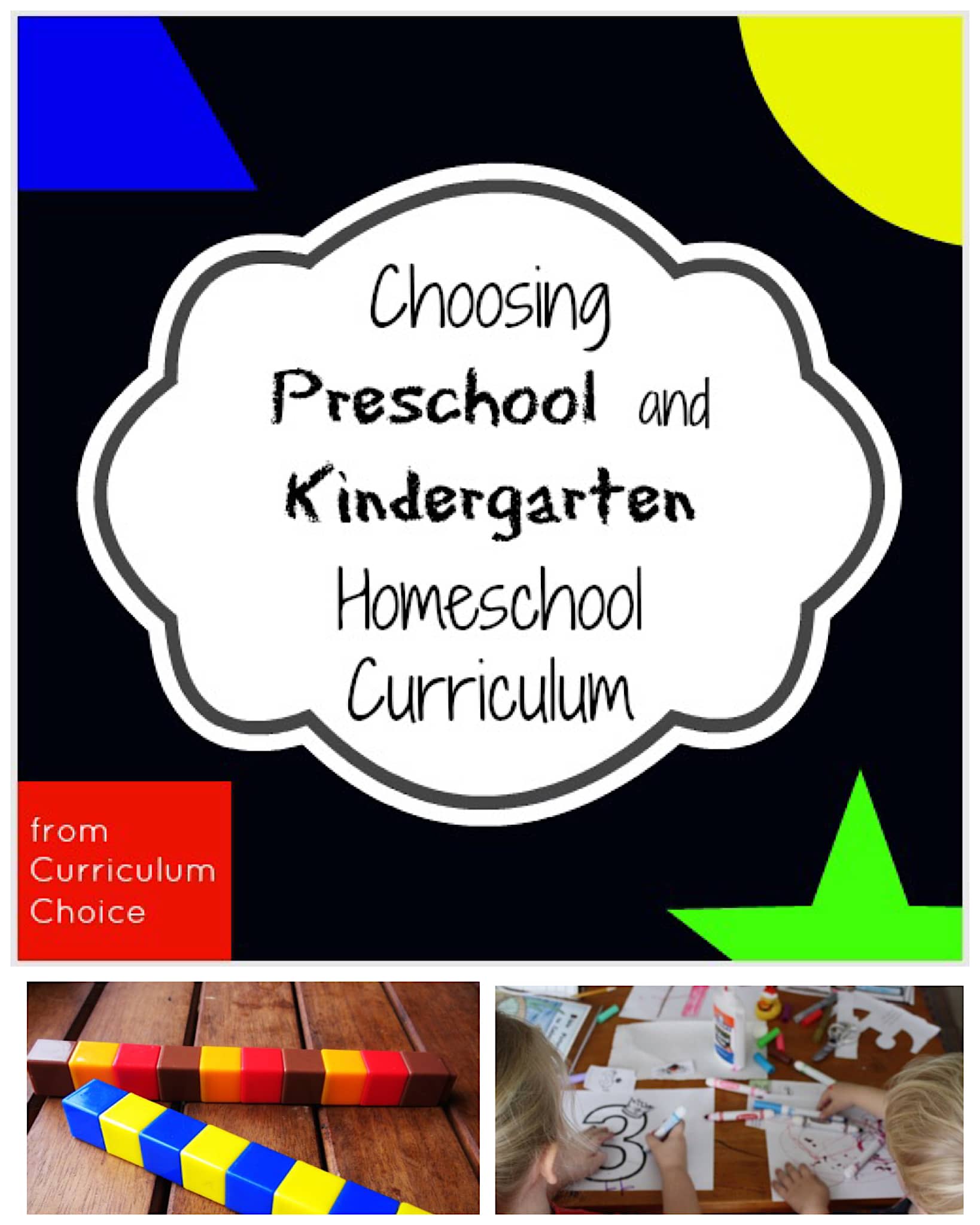 Choosing Preschool and Kindergarten Homeschool Curriculum