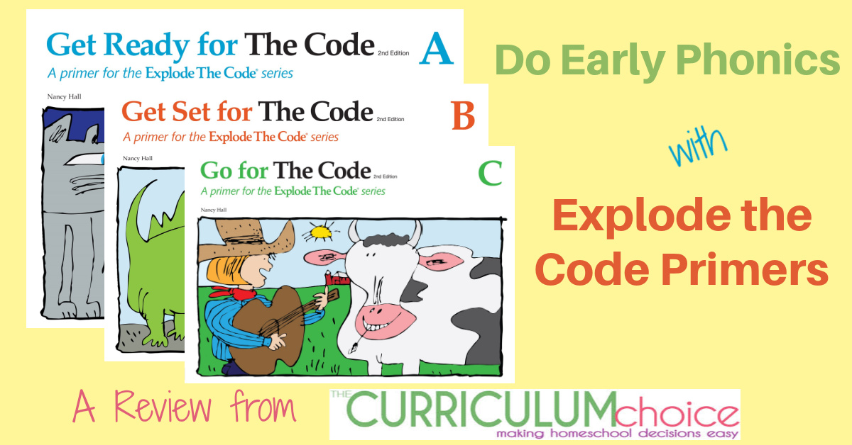 Do Early Phonics with Explode the Code Primers