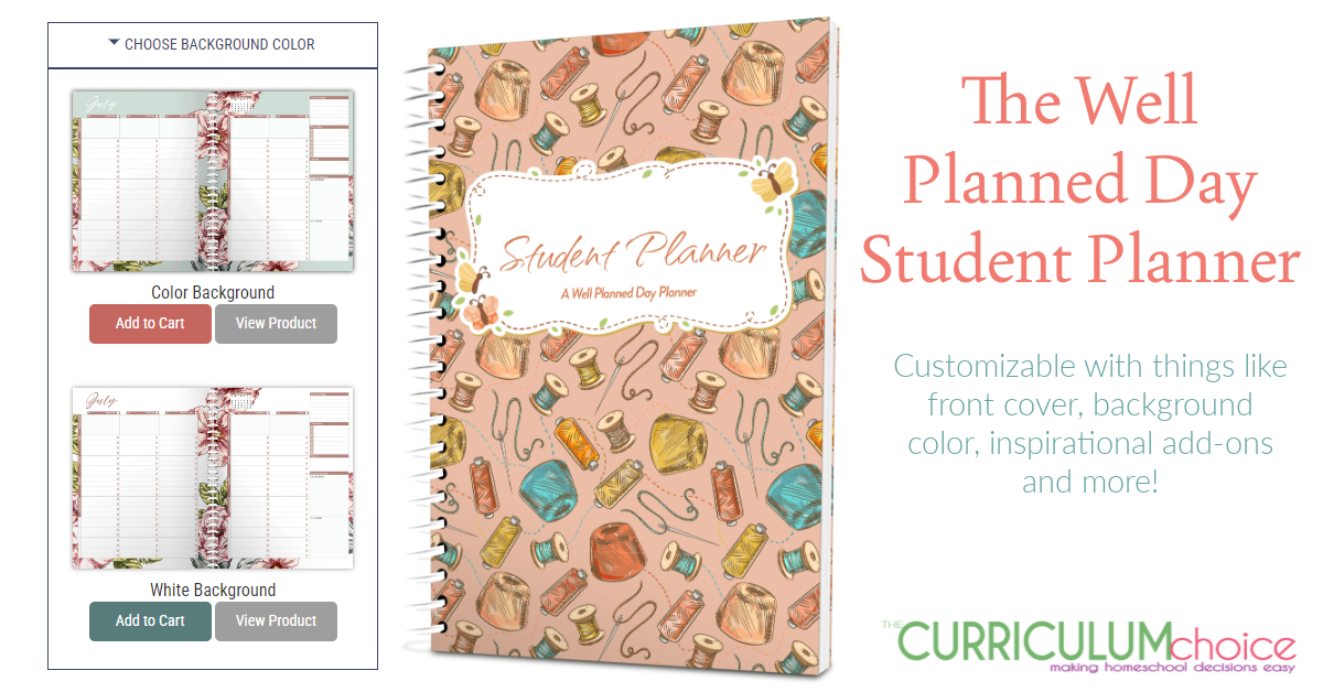 The Well Planned Day Student Planner is beautiful, functional, and easy for kids in grades 3-8 to use themselves.