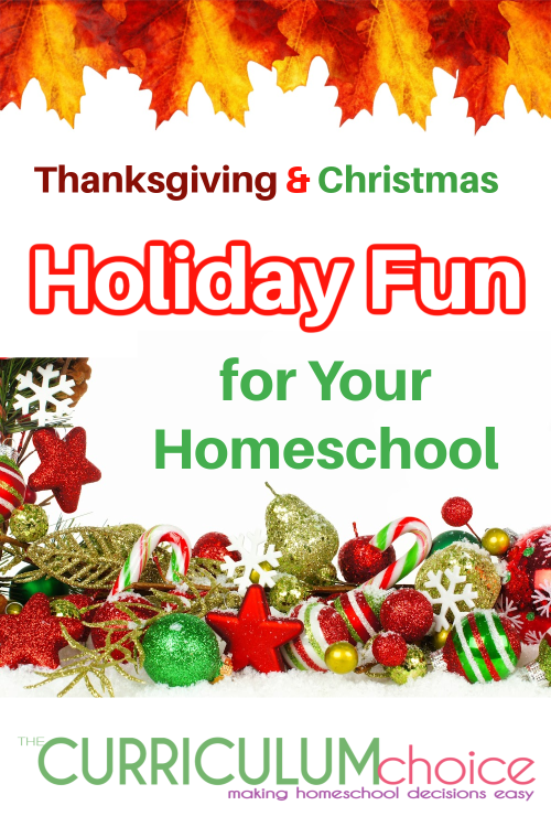 Thanksgiving & Christmas Holiday Fun from our Review Authors is a collection of Thanksgiving and Christmas themed activities, learning, and fun for your homeschool.