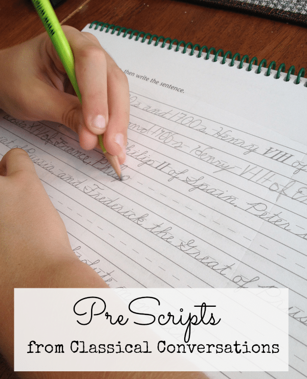 Beautiful Cursive and Art Lessons from Classical Conversations
