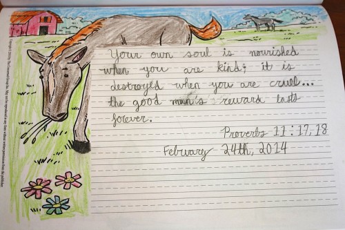 scripture practice with A Reason for Handwriting www.thecurriculumchoice.com