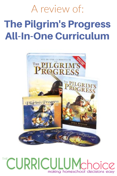 The Pilgrim's Progress All-in-One Curriculum by Answers in Genesis, review and how this resource works for homeschooling. A review from The Curriculum Choice