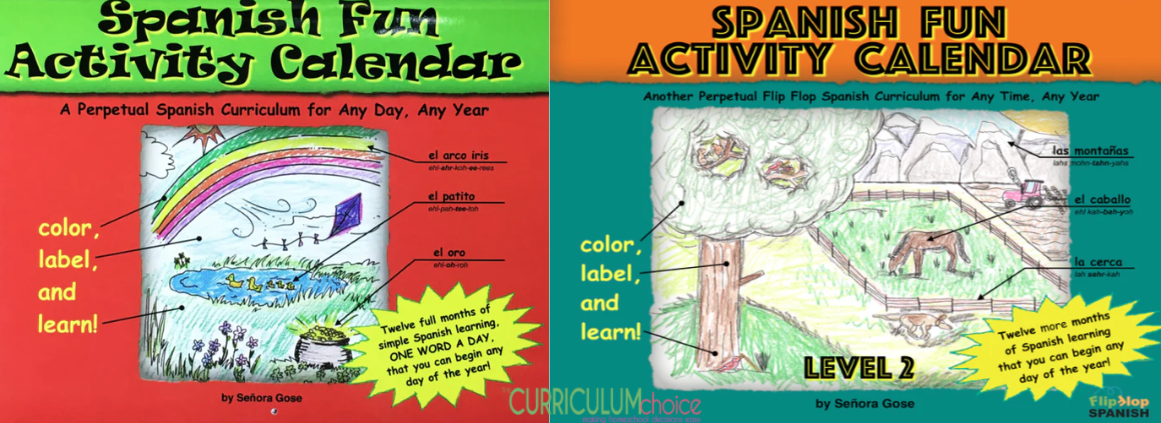 The Spanish Fun Activity Calendars are a fun Spanish Language using tool that all families members can enjoy!