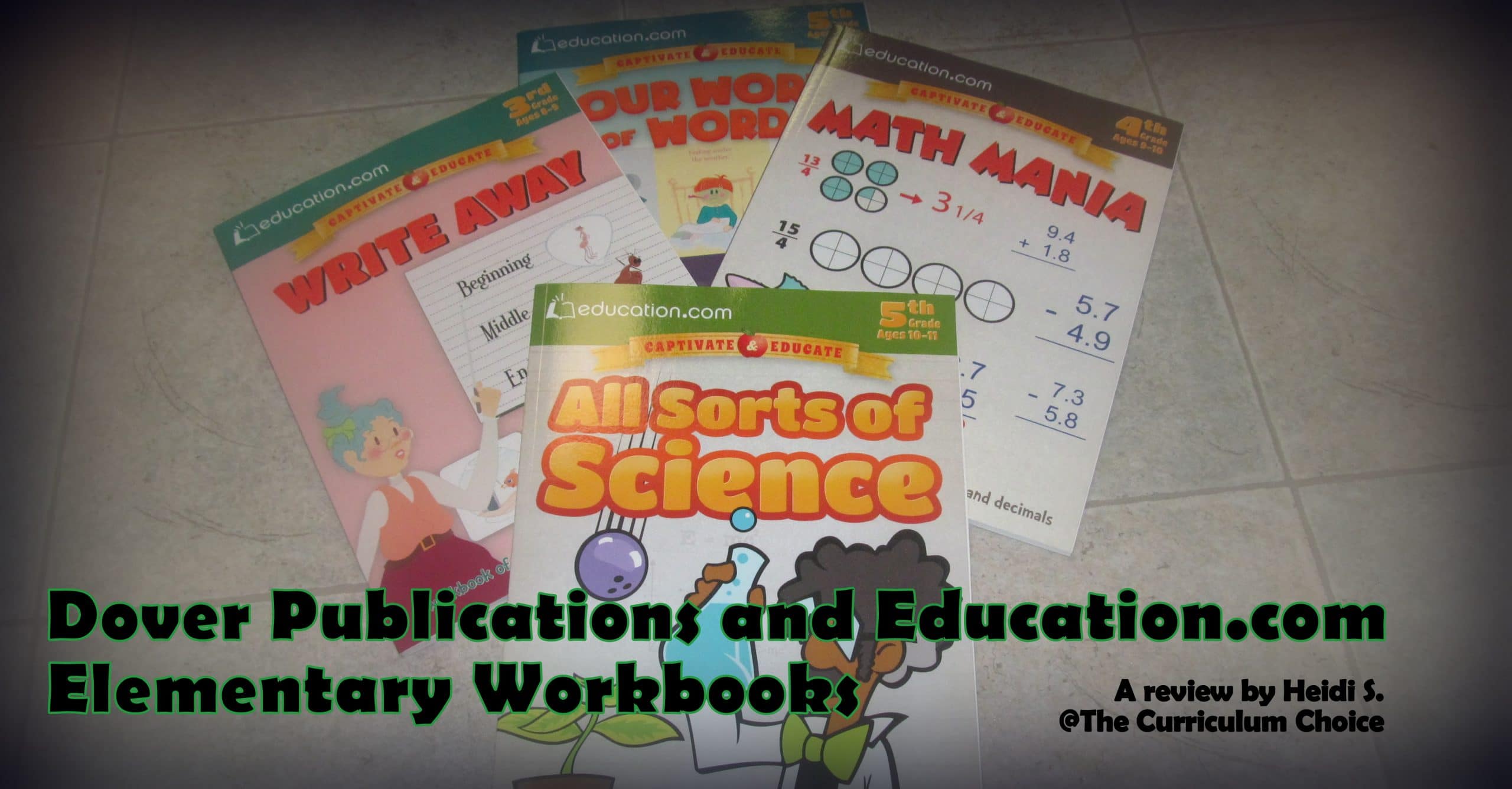Dover Publications and Education.com Elementary Workbooks Review