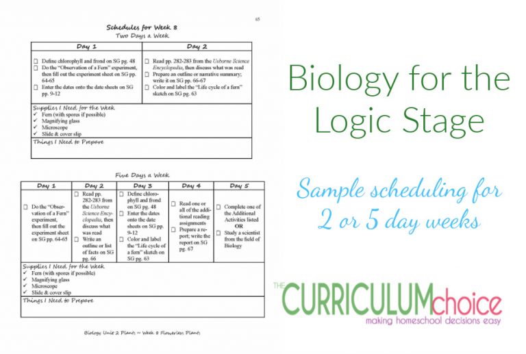 Elemental Science's Biology for The Logic Stage The Curriculum Choice