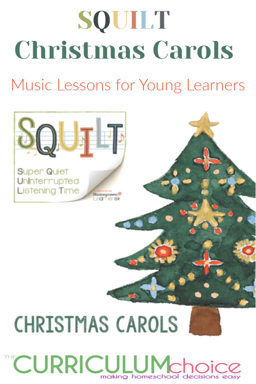 SQUILT Christmas Carols for ages pre-K to middle school these lessons are designed to introduce children to great musical classics with lessons that are short, meaningful, and enjoyable. Each volume includes 5 Christmas Carol lessons, links to recordings, supplemental activities, and more!
