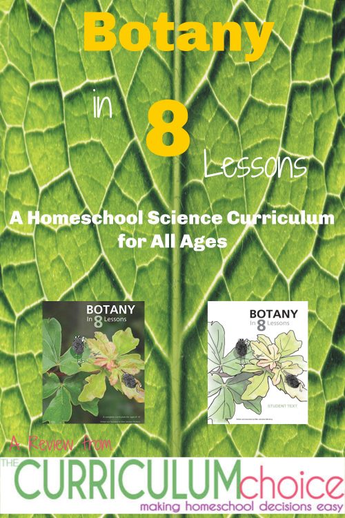 Botany in 8 Lessons Homeschool Science Course for All Ages The