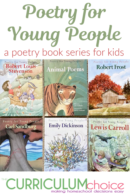 Poetry for Young People is a series of poetry books broken up by author. Each book features a different author, information about their life and commentary on their poems.