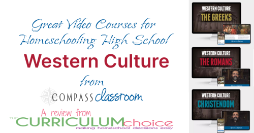 Invite master teachers into your home with Great Books Homeschool Video Courses from Compass Classroom. These Western Culture courses equal two high school credits each! One for literature and one for history! A review from The Curriculum Choice