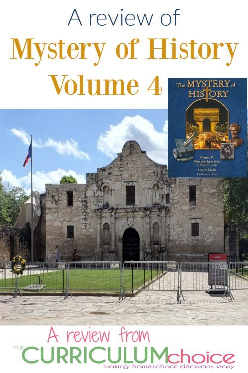 Review of Mystery of History Volume 4 - The Curriculum Choice