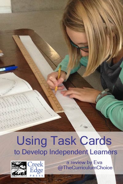 Using Creek Edge Press Task Cards to Develop Independent Learners