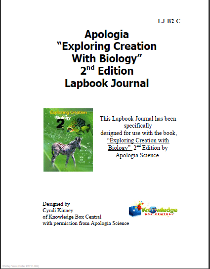 Apologia Exploring Creation With Biology Lapbook Journal