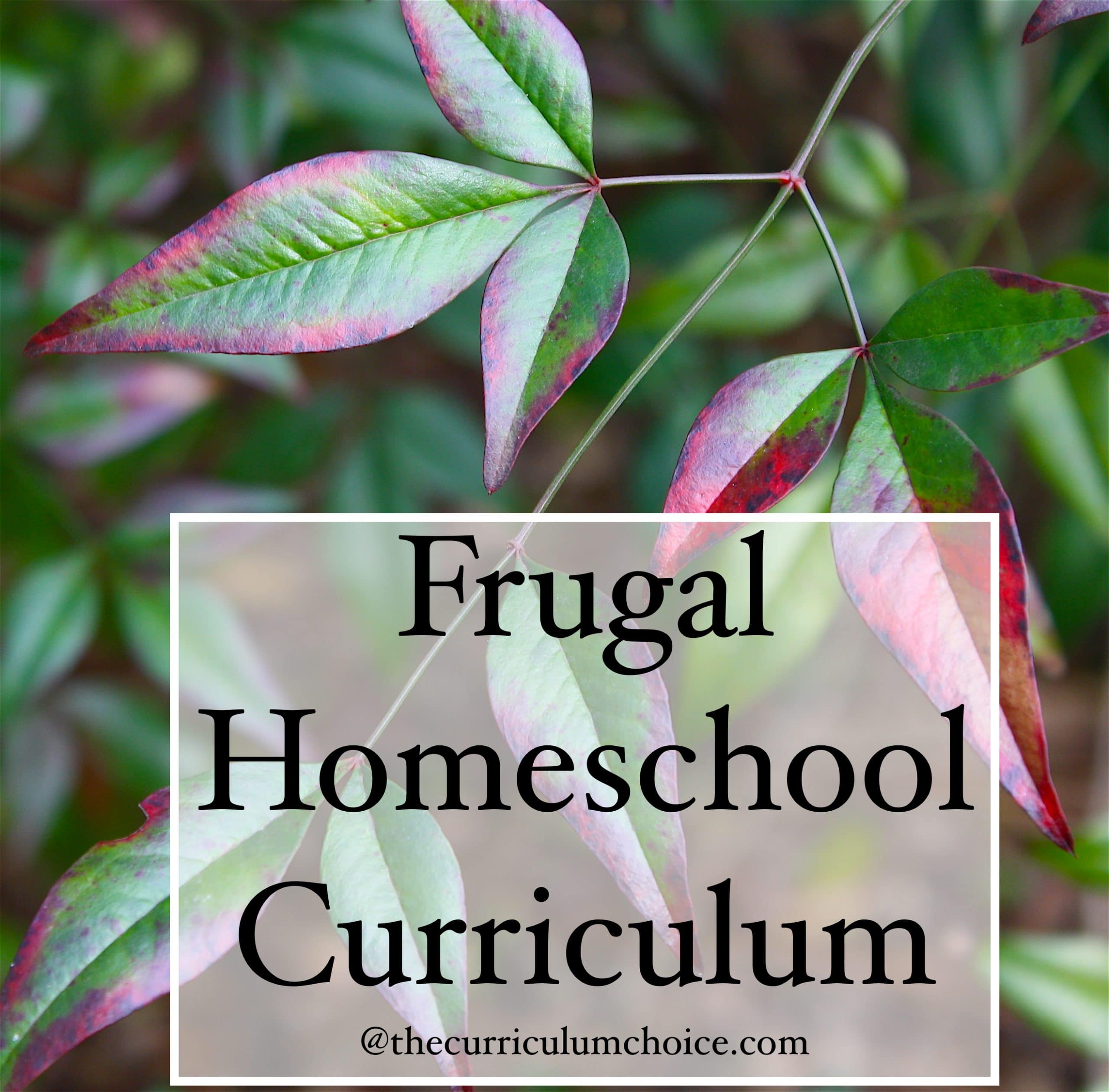 Frugal Homeschool Curriculum